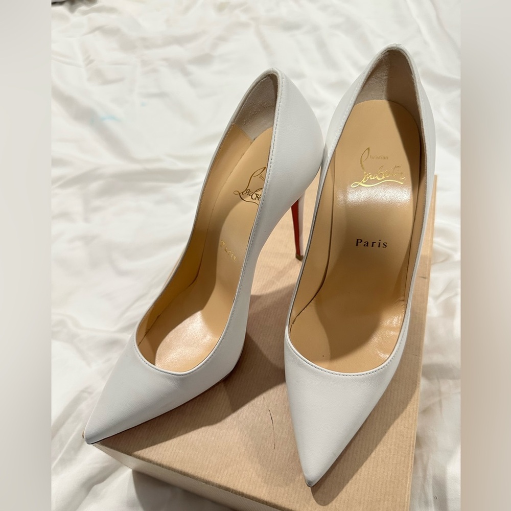 Christian Louboutin Elegant White Heels